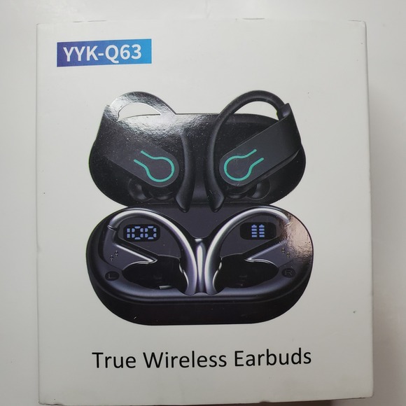 YYK-Q63 Other - YYK-Q63 True Wireless Earbuds Bluetooth 5.4 Sport Over-Ear Headphones Black New